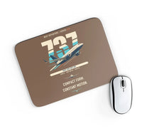 Thumbnail for Boeing 737-700 NG design on brown rectangle mouse pad