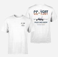 Thumbnail for Airbus CC-150T Polaris design on white double-side t-shirt, double-side print