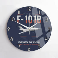 Thumbnail for F-101B Voodoo design on navy blue no frame wall clock