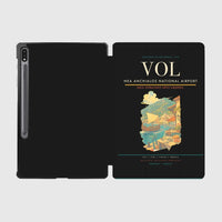 Thumbnail for Nea Anchialos National Airport (VOL) design on black samsung tablet tablet case
