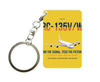Thumbnail for RC-135V W Rivet Joint design on yellow designed key chain, double-side print