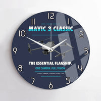 Thumbnail for DJI Mavic 3 Classic design on navy blue no frame wall clock
