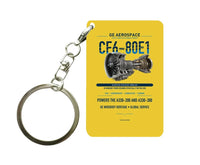 Thumbnail for CF6-80E1 Key Chain design on yellow key chain