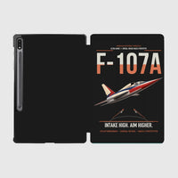 Thumbnail for F-107A Ultra Sabre design on black samsung tablet tablet case