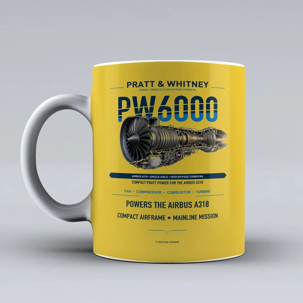 Mug design on yellow pw6000
