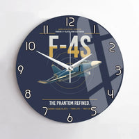 Thumbnail for F-4S Phantom II design on navy blue no frame wall clock