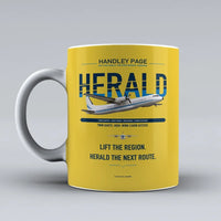 Thumbnail for Page HPR.7 Dart Herald Mug design on yellow handley