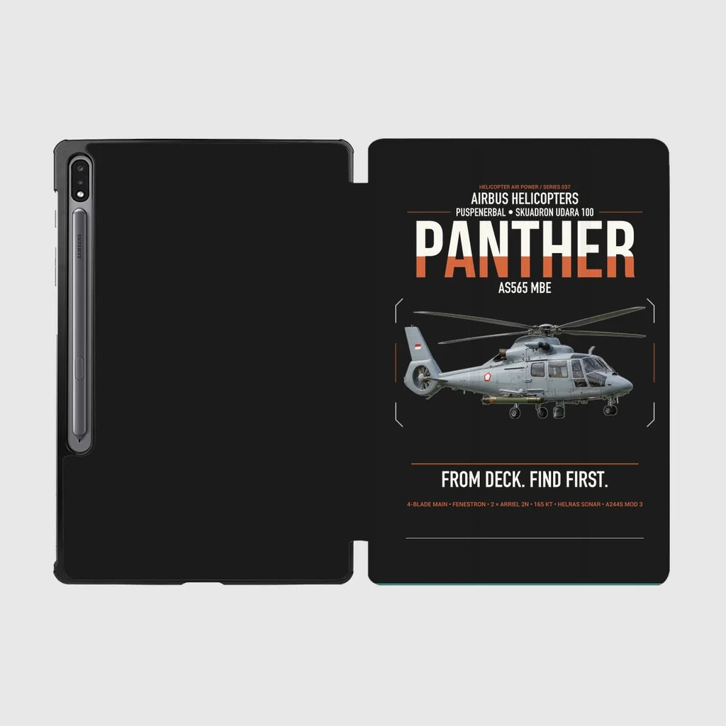 Airbus Helicopters AS565 MBe Panther design on black samsung tablet tablet case