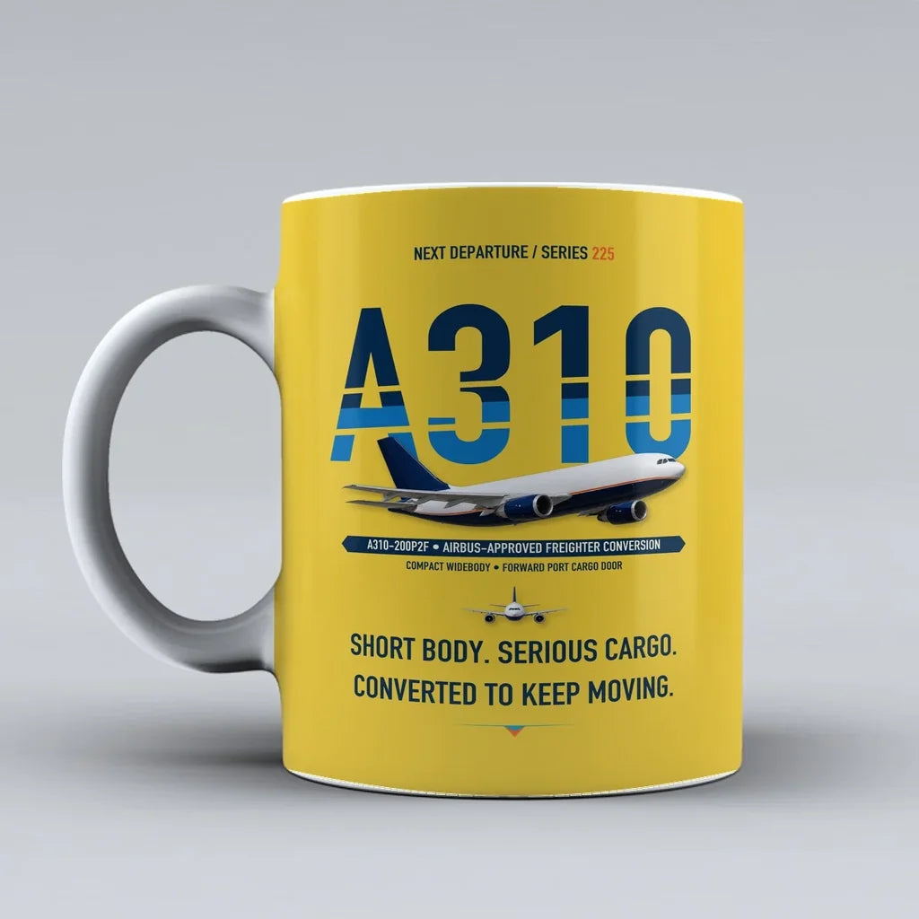 A310-200P2F Mug design on yellow airbus