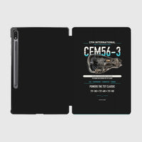 Thumbnail for CFM56-3 design on black samsung tablet tablet case