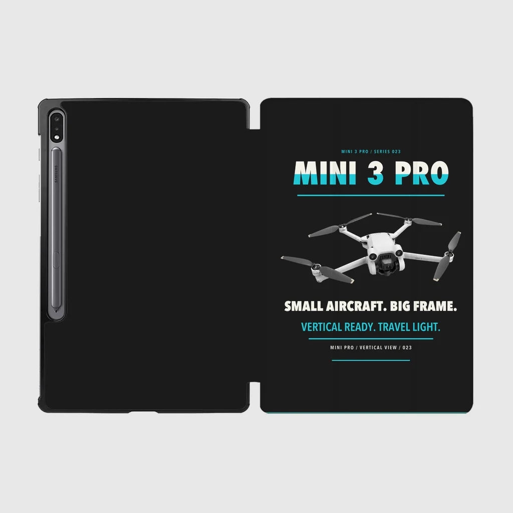 DJI Mini 3 Pro design on black samsung tablet tablet case