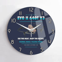 Thumbnail for Autel EVO II Dual 640T V3 design on navy blue no frame wall clock