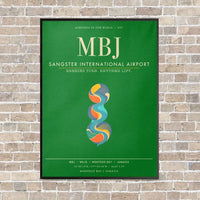Thumbnail for Sangster International Airport MBJ - Canvas Framed - Green