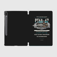 Thumbnail for PT6A-67 design on black samsung tablet tablet case