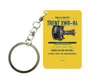 Thumbnail for TRENT XWB-84 Key Chain design on yellow key chain