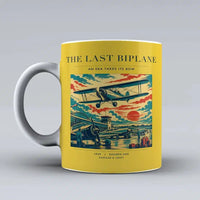 Thumbnail for VINTAGE G4054 - The Last Biplane - Ceramic Mug design on yellow