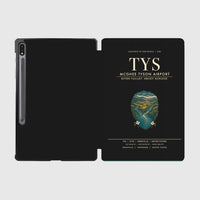 Thumbnail for McGhee Tyson Airport Knoxville (TYS) design on black samsung tablet tablet case