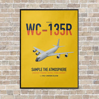 Thumbnail for WC-135R Constant Phoenix vertical canvas print - framed - yellow background