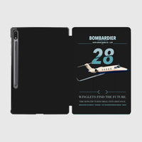 Thumbnail for Bombardier Learjet 28 design on black samsung tablet tablet case