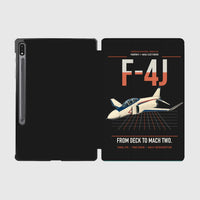 Thumbnail for F-4J Phantom II design on black samsung tablet tablet case