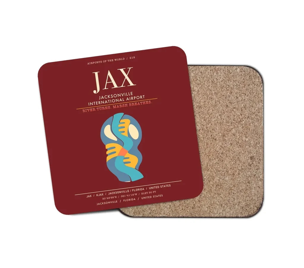 Jacksonville International Airport JAX - Dark Red