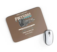 Thumbnail for PW1500G design on brown rectangle mouse pad