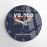 Thumbnail for KB-29P SUPERFORTRESS design on navy blue no frame wall clock