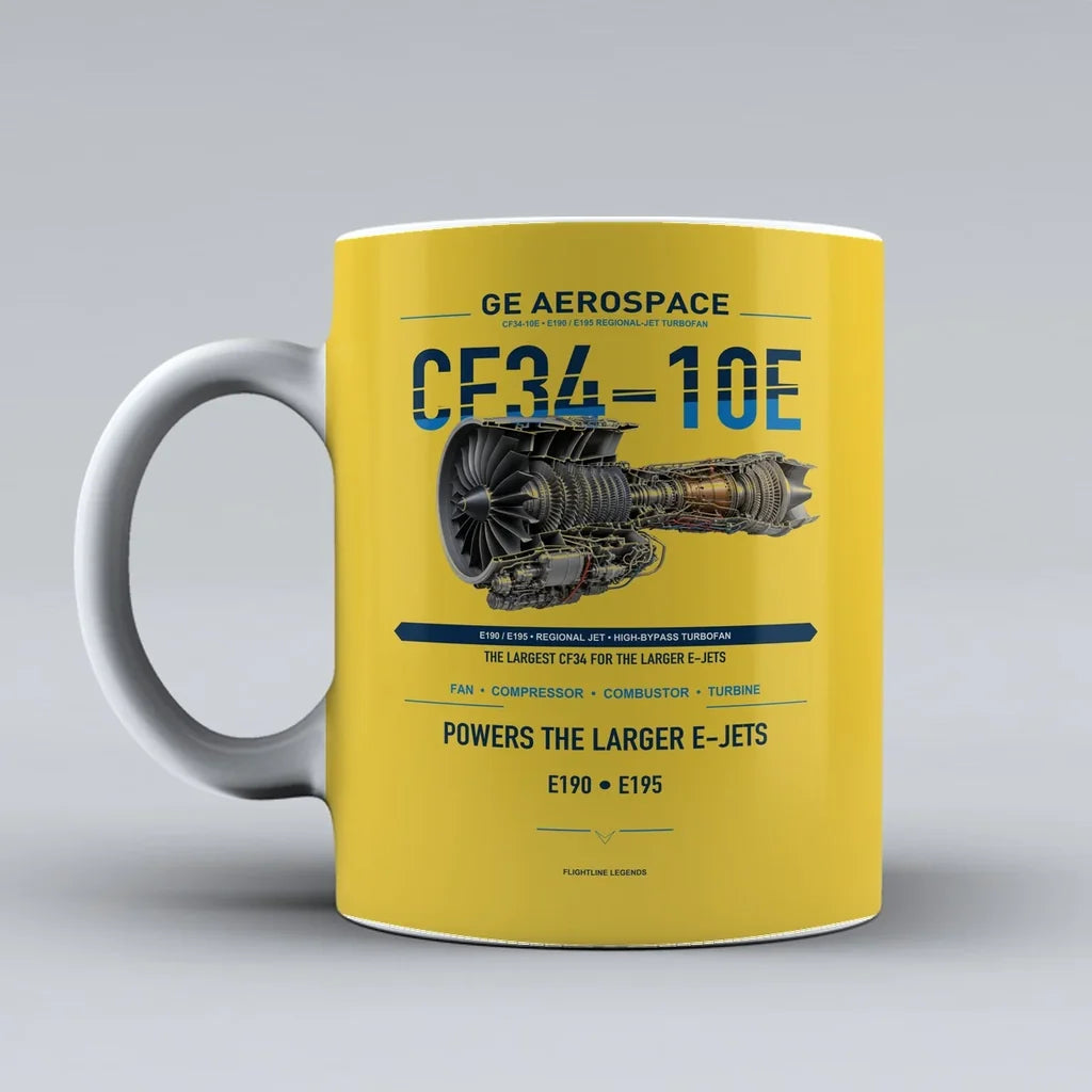 Mug design on yellow cf34 10e
