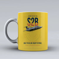 Thumbnail for Blackburn Buccaneer S2B design on yellow ceramic mug, double-side print