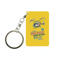 Thumbnail for SIGNAL 575 - Care Arrives Before The Clock Runs Out - Key Chain design on yellow key chain