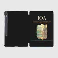 Thumbnail for Ioannina National Airport (IOA) design on black samsung tablet tablet case