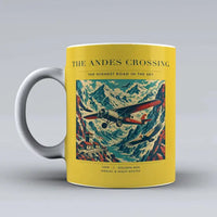 Thumbnail for VINTAGE G4021 - The Andes Crossing - Ceramic Mug design on yellow