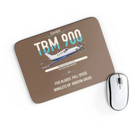 Thumbnail for Daher TBM 900 design on brown rectangle mouse pad
