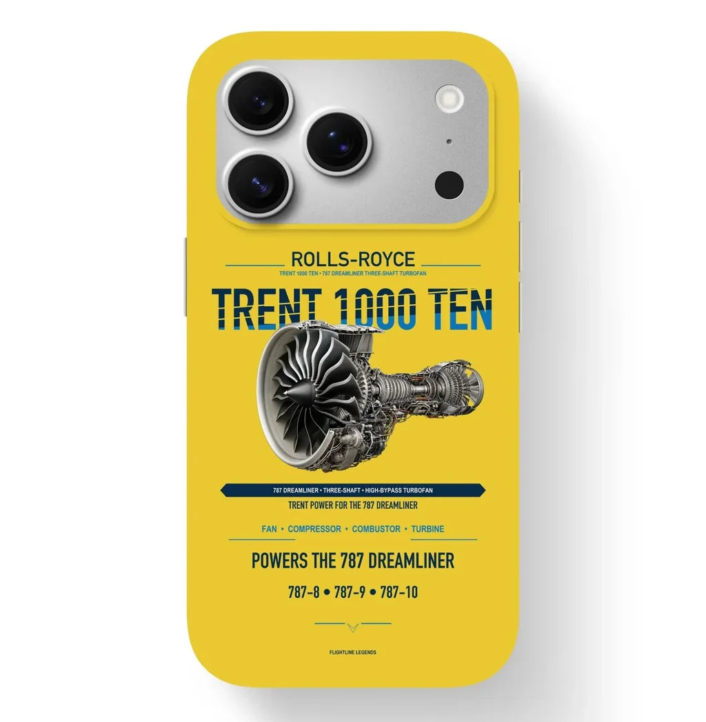 TRENT 1000 TEN Case design on yellow iphone case