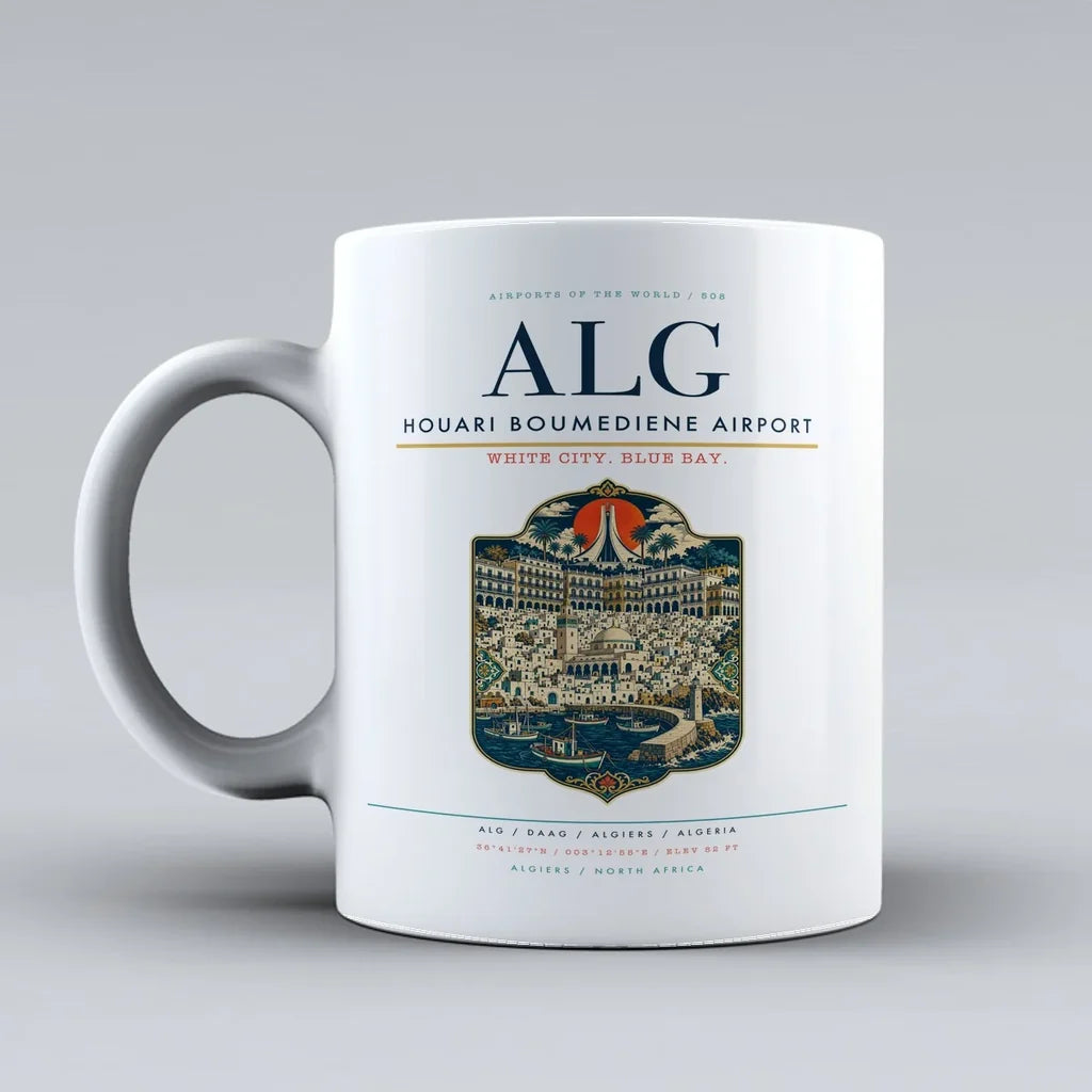 Houari Boumediene Airport ALG Mug - White