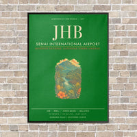 Thumbnail for Senai International Airport JHB - Canvas Framed - Green