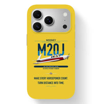 Thumbnail for Mooney M20J 201 design on yellow magsafe iphone case, for iPhone 17 Pro