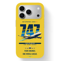 Thumbnail for Boeing 747-400 design on yellow magsafe iphone case