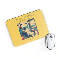 Thumbnail for VINTAGE G4377 - The Airport Barber - Designed Mouse Pads design on yellow rectangle