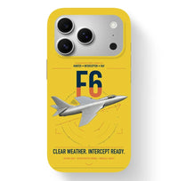 Thumbnail for Hawker Hunter F6 design on yellow magsafe iphone case, for iPhone 17 Pro