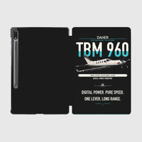 Thumbnail for Daher TBM 960 design on black samsung tablet tablet case