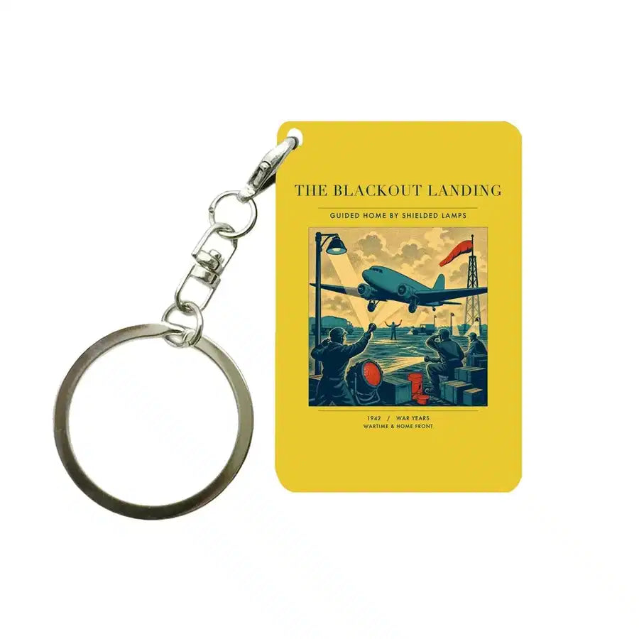 VINTAGE G4501 - The Blackout Landing - Designed Key Chain design on yellow