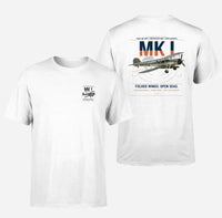 Thumbnail for Fairey Swordfish Mk I design on white t-shirt, double-side print