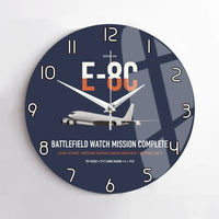 Thumbnail for E-8C Joint STARS design on navy blue no frame wall clock