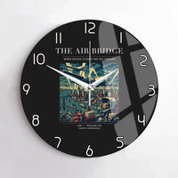 Thumbnail for VINTAGE G4099 - The Air Bridge - Designed Wall Clocks design on black no-frame