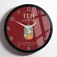 Thumbnail for Tallahassee International Airport TLH Wall-Clock Framed - Dark Red
