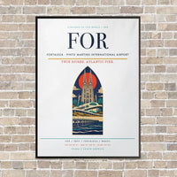 Thumbnail for Fortaleza - Pinto Martins International Airport FOR - Canvas Framed - White