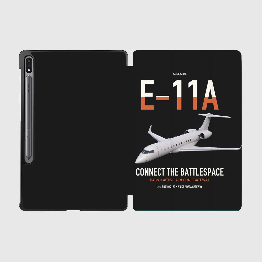 E-11A BACN design on black samsung tablet tablet case