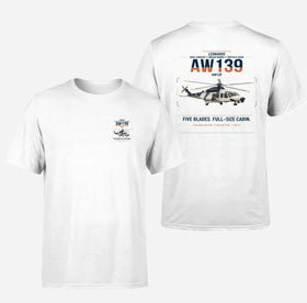 Double-Side Printing — Leonardo AW139 Double-Side T-Shirt