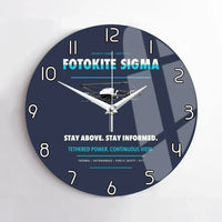 Thumbnail for Fotokite Sigma design on navy blue no frame wall clock
